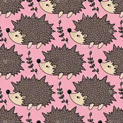 可爱的,式样,彩色图片,森林,活力,纺织品,壁纸,小的,动物,复古