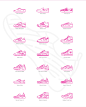 Famous Shoe Icons : Collection of icons of some of the most famous sports shoes, created by world renowned brands such as Nike, Adidas and Puma. Models marketed from 19xx to the present day for the average consumer.