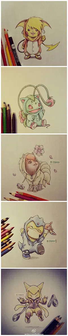 那些萌翻的神奇宝贝你还记得多少（图片来自萌漫画）_彩铅吧_百度贴吧