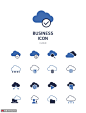云端数据上传下载电子商务UI图标 icon图标 扁平图标