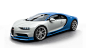 Bugatti Chiron Blank Racingblue Front