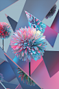 Flowers : A collection of flowers developed with Baillat Studio for Red Bull Music