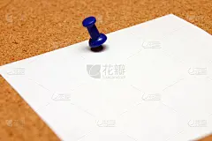 钉在软木板上的纸