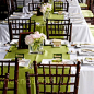 Green Reception Decor