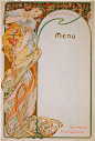 Реклама шампанского Moet & Chandon-Menu 1-1899