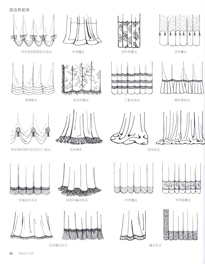 ✿《窗帘设计手册》手绘 (98)