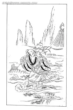手绘古代人物线条图案白色背景|传统图案|矢量古代人物插画|矢量素材|手绘插画|中国元素|传统图案　传统图案|传统图案祥云图案素材|图案　传统图案|绿兰叶图案传统图案