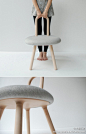 新加坡Juju设计工作室的作品Bambi Chair（斑比椅），非常可爱。