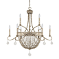 Capital Lighting 4289SQ-000-PC Duchess 9 Light Chandelier in Silver Quartz