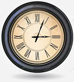 手绘罗马数字时钟 创意素材