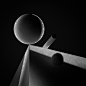 light shadow 3D art cineam4d Octane Render animation  video geometry dark