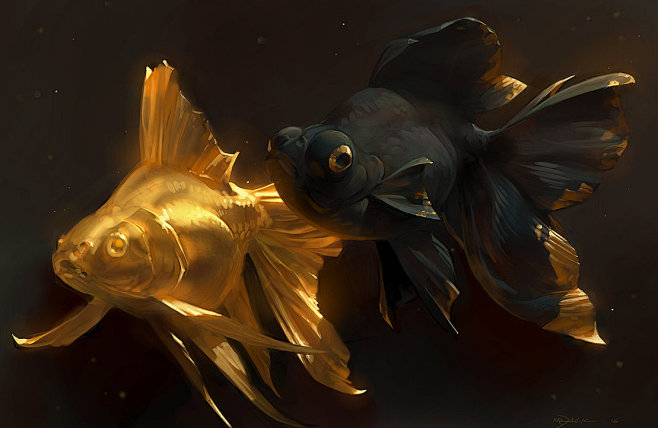 Golden Fishes by Mr-...