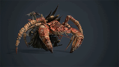 《全面战争：战锤2》蜥蜴与螃蟹 怪物动画...