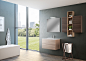 Arca Mobili Proxima bath room collection : Bathroom interior rendering