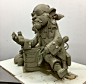 Hewelion , Tomek Radziewicz : Hewelion clay water sculpture/55cm tall. Finally I made this guy in bronze.