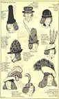 中世紀的頭飾和帽子