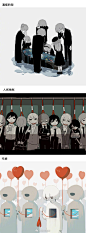 以画喻事、以画喻物，来自日本的插画师アボガド6用自己独特的忧郁系画风表达了对当下时事、社会的观点和讽刺引人深思@微博美学   #灵感的诞生#   #插画# ​​​​