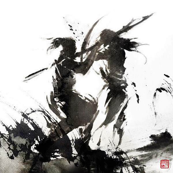 Jungshan水墨风格插画作品 - P...