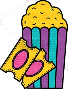 爆米花,精神振作,条纹,晚餐,愉悦,食品,图像,小吃,包,休闲