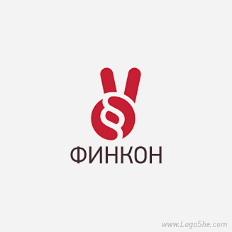 胜利手势logo设计