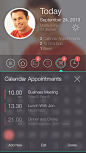 Organiser Calendar App Design for iPhone on Behance