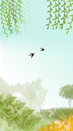 许愿树下许愿采集到清明海报