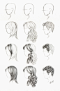 How to draw hair.