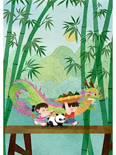 《故事中的端午节》画稿画稿_2_柿子插画_来自小红书网页版