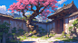 waeljerry_A_crabapple_tree_in_an_ancient_courtyard