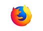 火狐Firefox浏览器标志矢量图