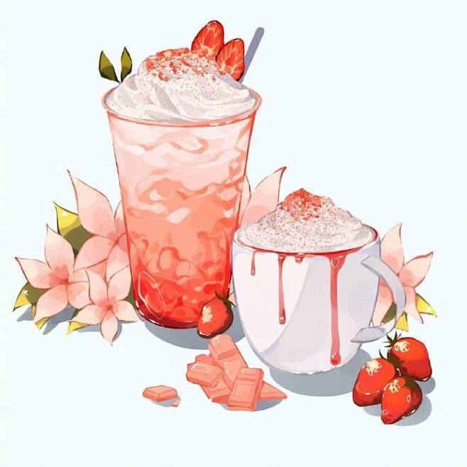 甜点主题插画

插画师Mumechi（t...