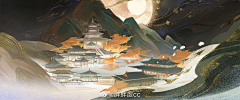 夜风向晚采集到国潮风插画