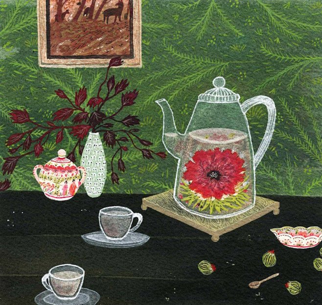 Blooming Tea : Giclé...