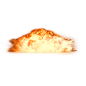 黄色燃烧的蘑菇云爆炸火焰素材PNG免抠素材下载_@宇飞视觉