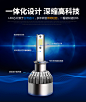 普仕顿汽车LED前照大灯H7H4H119005/6灯泡超亮远近光车灯雾灯改装-tmall.com天猫