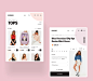 MISSGUIDED - Visual Experiment : MISSGUIDED is an online women's clothing store with an incredibly insane branding. At the moment, their site looks pretty ordinary and stands out from their overall concept and I decided to offer my vision.In this project,
