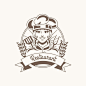 餐饮女厨师吉祥物logo标志矢量图素材