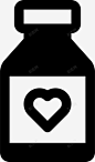 心脏药瓶子有氧运动图标 UI图标 设计图片 免费下载 页面网页 平面电商 创意素材