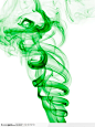 绿色螺旋状轻烟