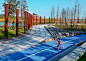 Di Shui Lake Green Belt Linear Park by DLC : DLC: With the establishment of the free trade zone of Yangshan Port, Lin Gang Harbor City in Shanghai is increasingly urbanizing due to globalization and the special nature of its regional transportation import