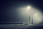 At Night 4 : Roaming the city in dense fog, alone at night.