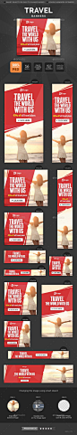 Travel Banners Template #design Download: http://graphicriver.net/item/travel-banners/11405516?ref=ksioks: 