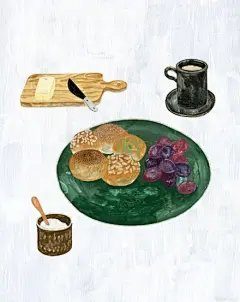 美食插画图片