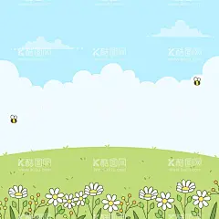 矢量春天背景  - 源文件下载【酷图网】矢量春天背景,春天风景壁纸,春天壁纸,绿色背景,大自然,清新,景色,自然季节,春季,四季,插图,卡通,风景地形,