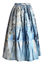 Icy Forest Pleated Midi Skirt - New Arrivals - Retro, Indie and Unique Fashion