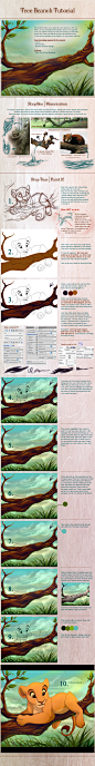 Tree Branch Tutorial for PS and SAI by *ShimiArt on deviantART