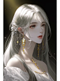 AI智造｜冷艳美人，明眸皓齿，雪颜凝脂