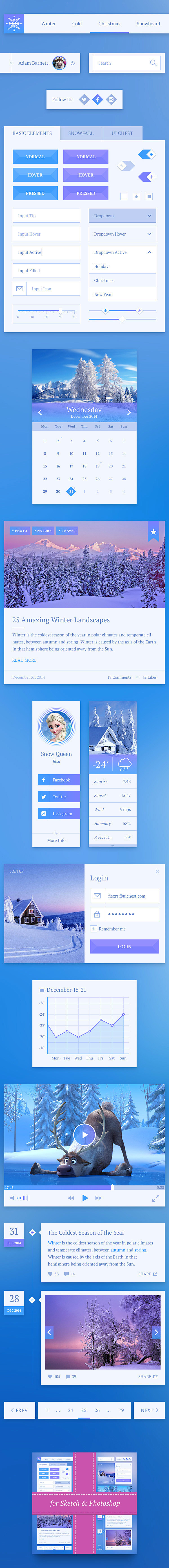 Snowflake UI Kit Fre...