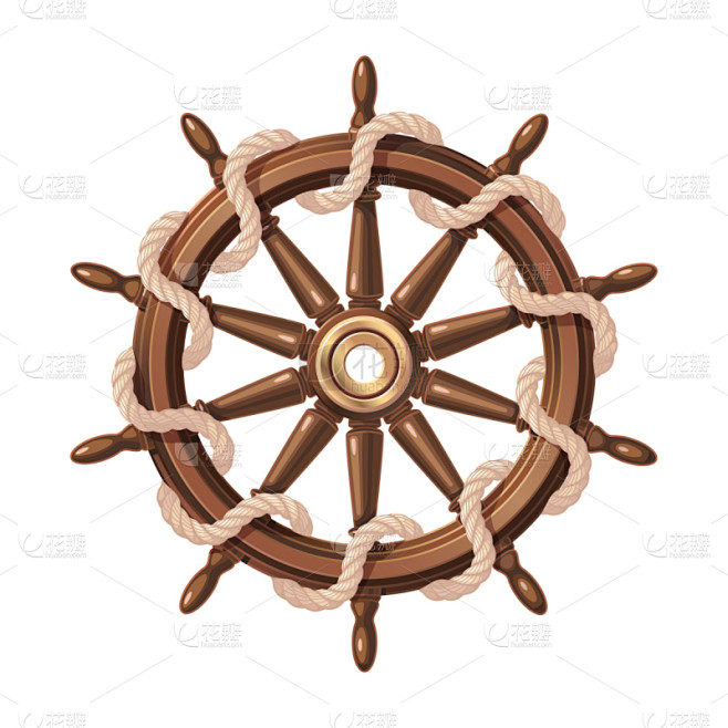 船,绳子,车轮,舵,矢量,方向舵,商用码头,品牌名称,背景,绘画插图
