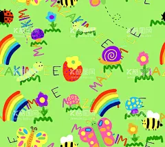 昆虫  - 源文件下载【酷图网】昆虫,蝴蝶,矢量素材,彩虹,蜜蜂,蜗牛,小碎花,手绘花,大牌女装,数码印花,草莓,